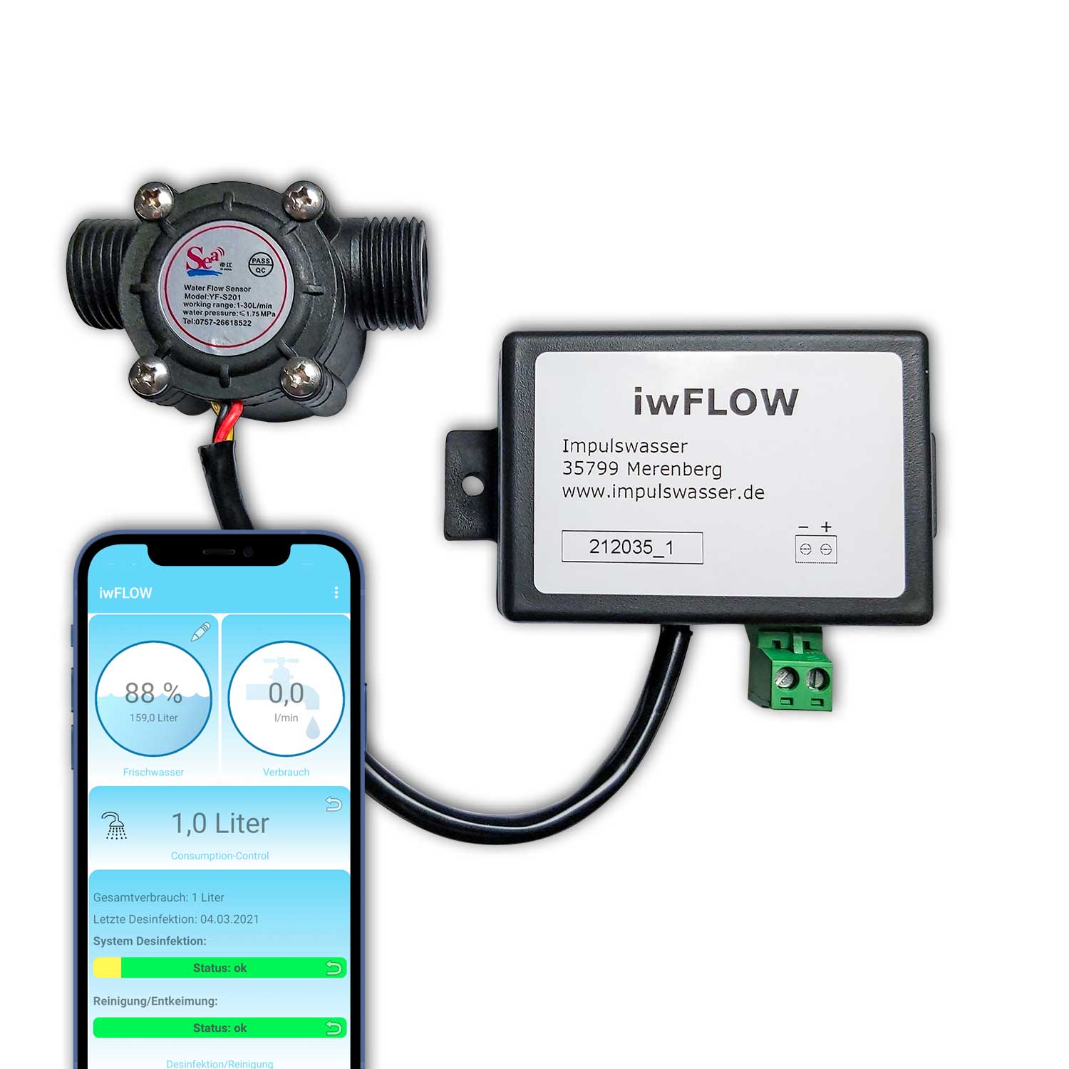 iwFLOW Sensor + App